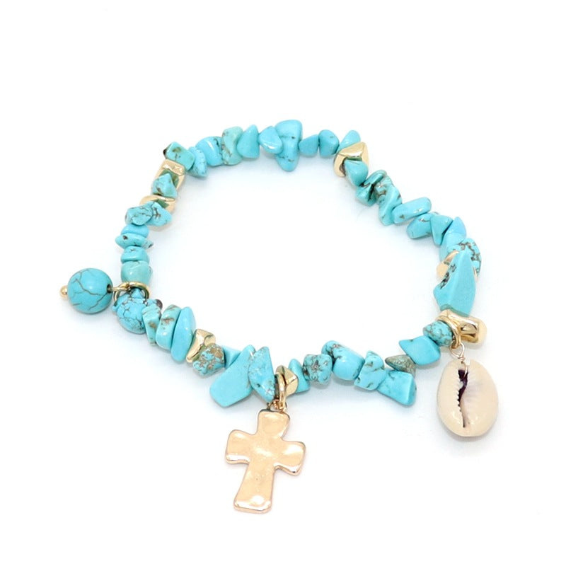 God's Blessing Irregular Shape Turquoise Bracelet