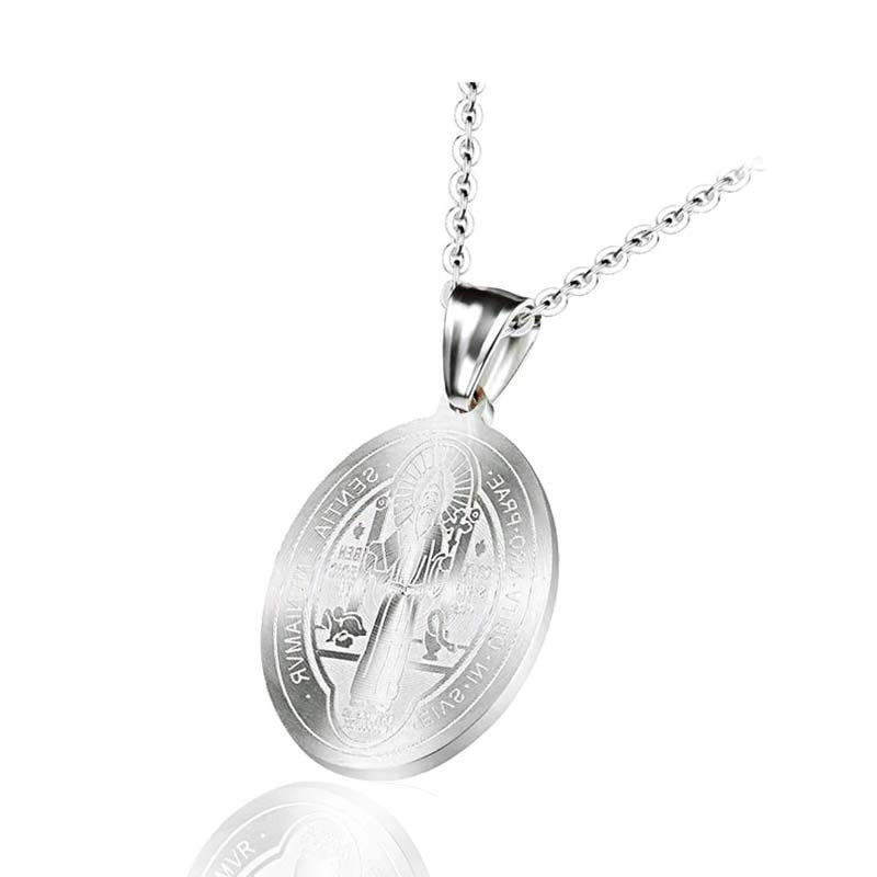 St. Benedict Pendant Titanium Necklace