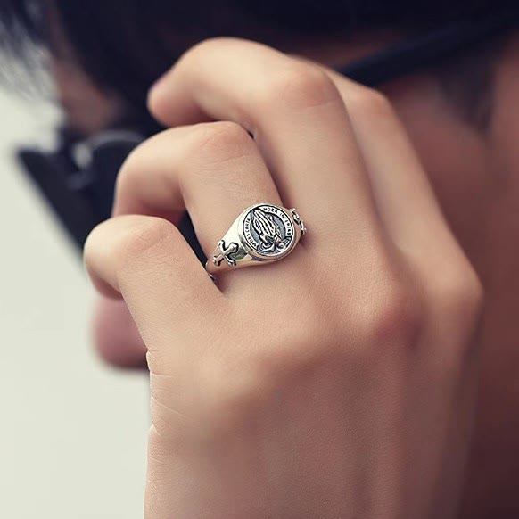 Christ Praying Hands Adjustable Ring