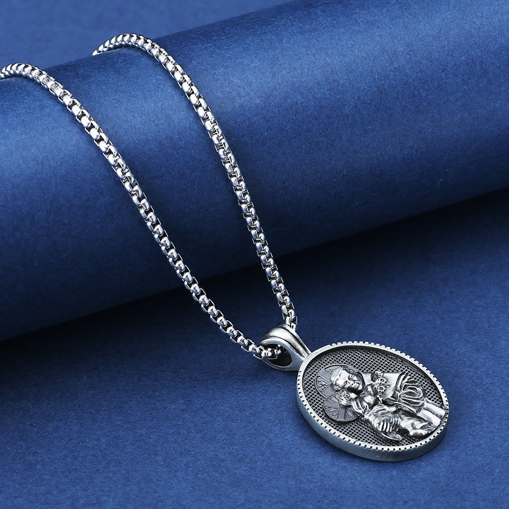 St. Anthony and the Child Jesus Pendant Necklace - image 4
