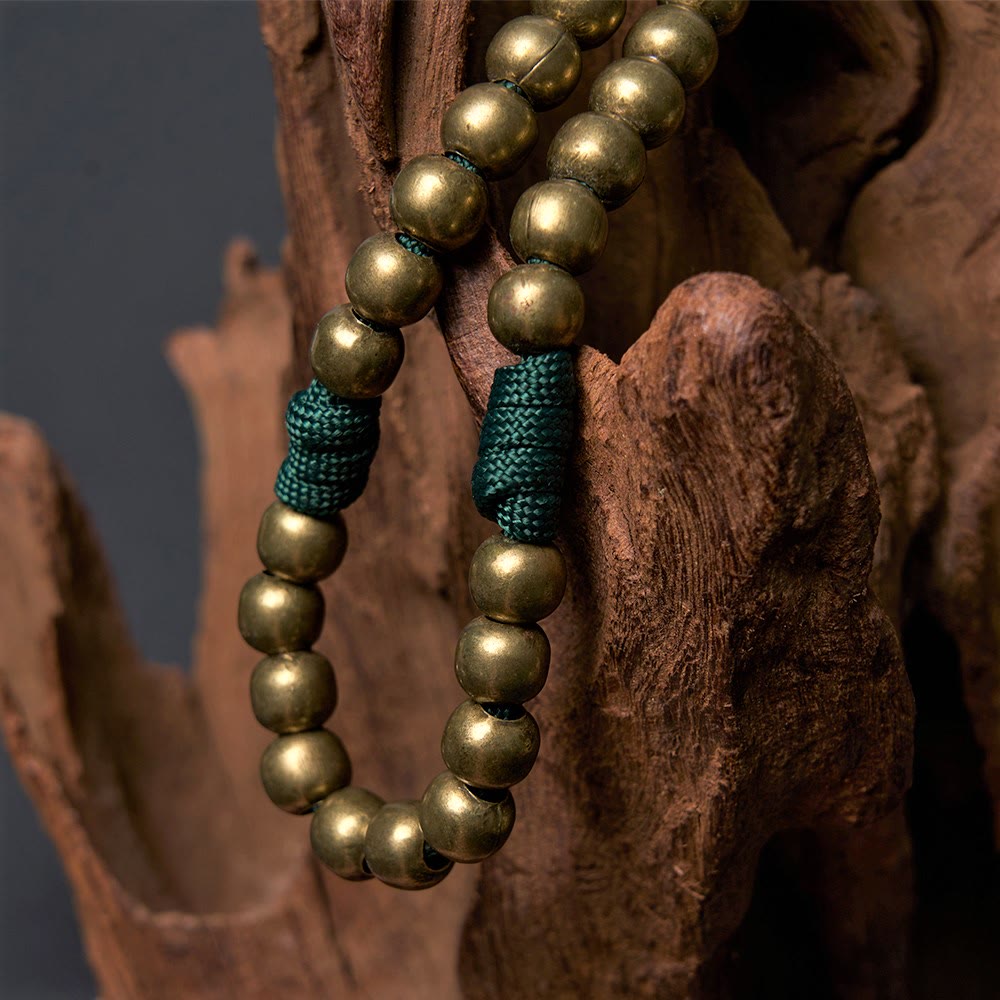 Crucifix of 10 mm Round Bronze Acrylic Paracord Rosary - image 3