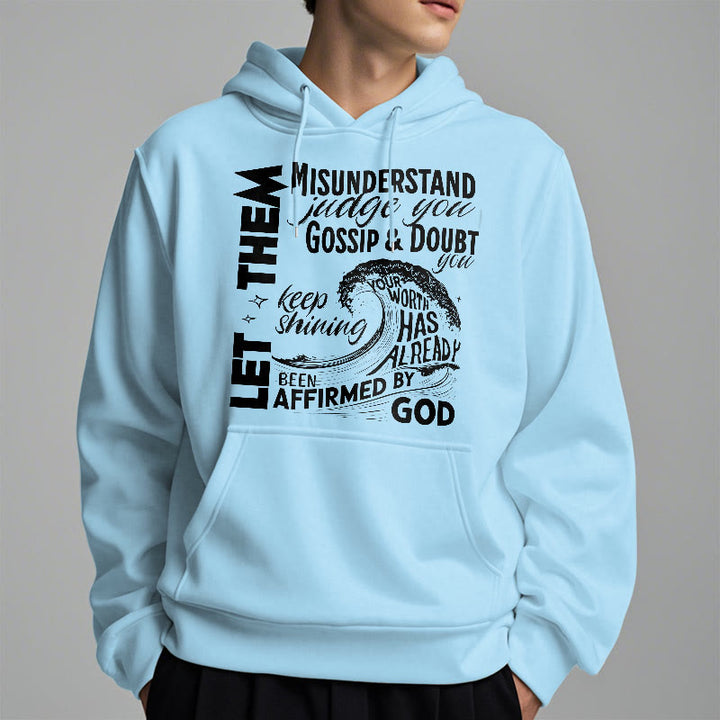 Modern Style Affirmed By God Fleece Lined Polyester Hoodie