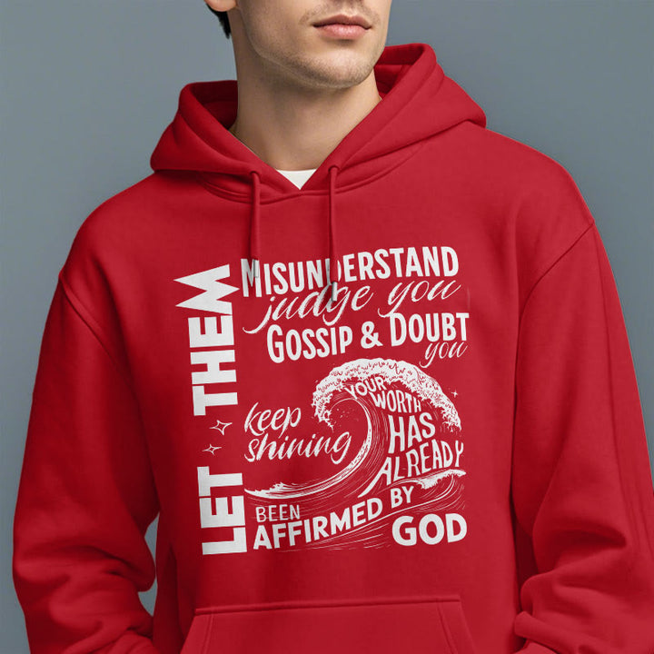 Modern Style Affirmed By God Fleece Lined Polyester Hoodie
