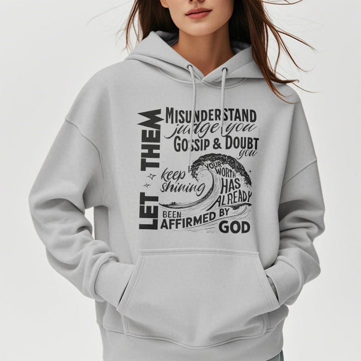Modern Style Affirmed By God Fleece Lined Polyester Hoodie