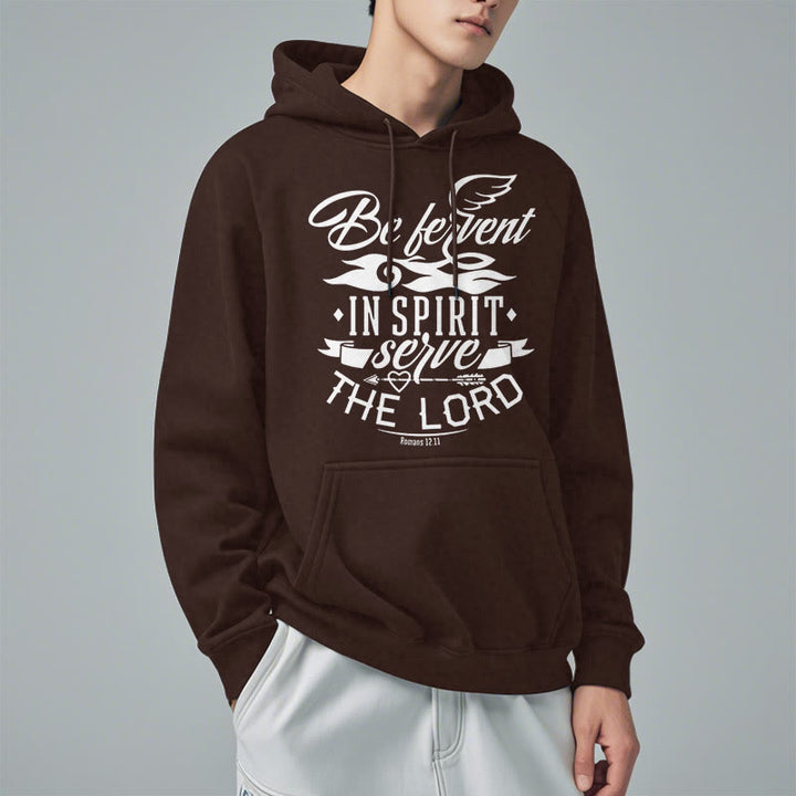 Modern Style Be Fervent In Spirit Fleece Lined Polyester Hoodie