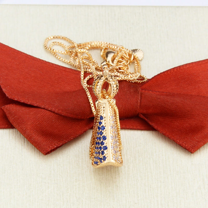 Classic Style Nossa Senhora Aparecida Divine Protection Pendant Necklace