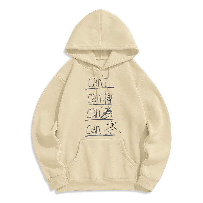 Quotation Style Redemption Through Jesus Sacrifice Fleece Lined Polyester Hoodie
