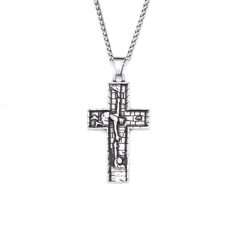 Christianartworkshop Hands of Redemption Cross Necklace: A Testament of Divine Rescue