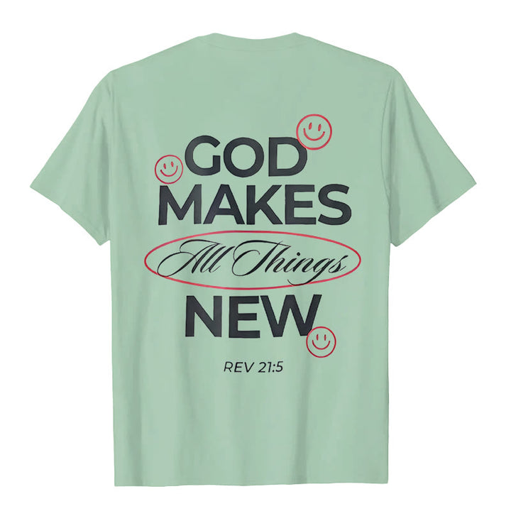 Christianartworkshop God Makes All Things New T-shirt