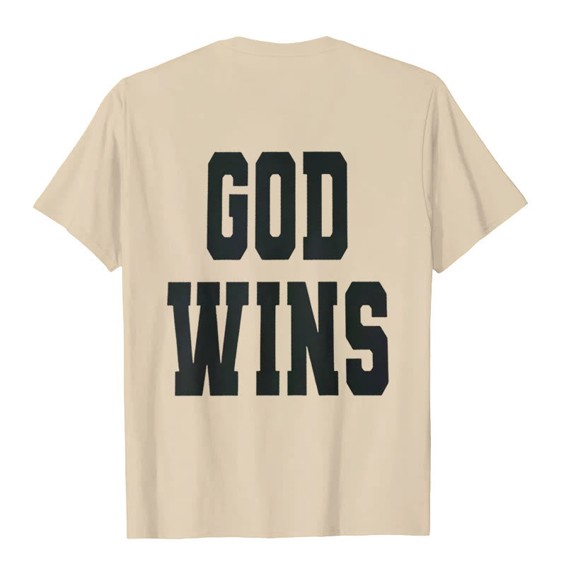 Christianartworkshop God Wins T-shirt