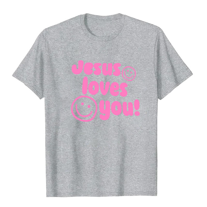 Christianartworkshop Jesus Loves You T-shirt
