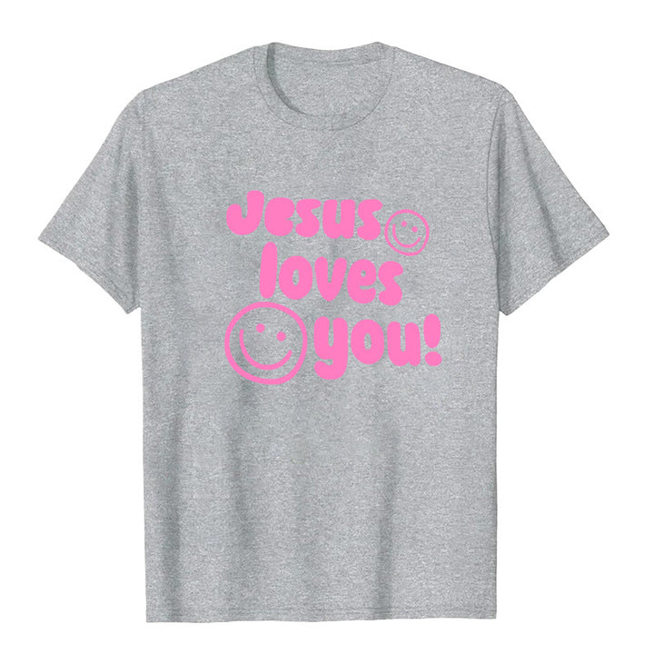 Christianartworkshop Jesus Loves You T-shirt