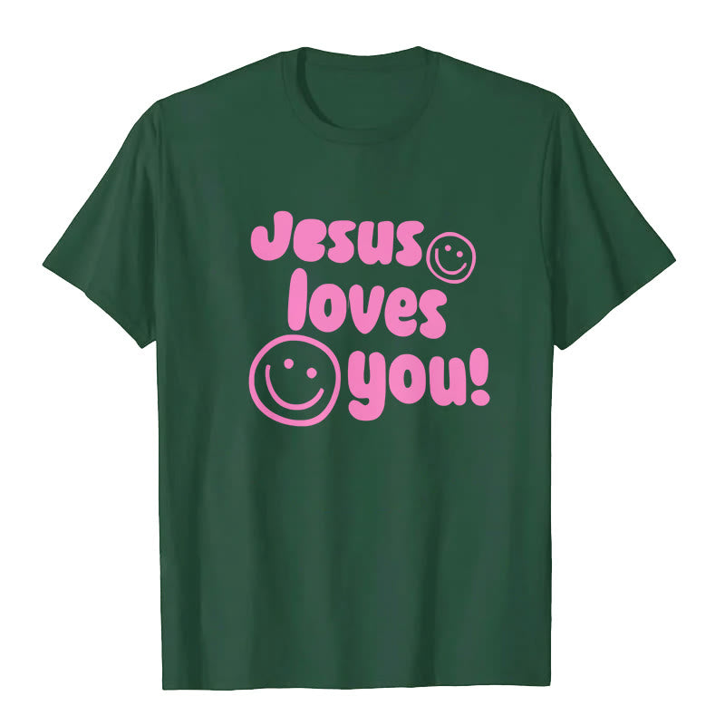 Christianartworkshop Jesus Loves You T-shirt