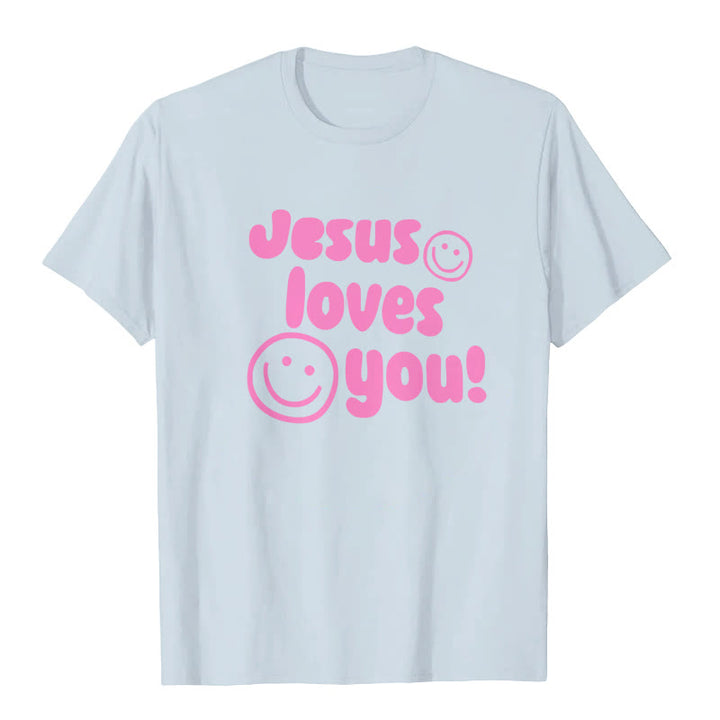 Christianartworkshop Jesus Loves You T-shirt