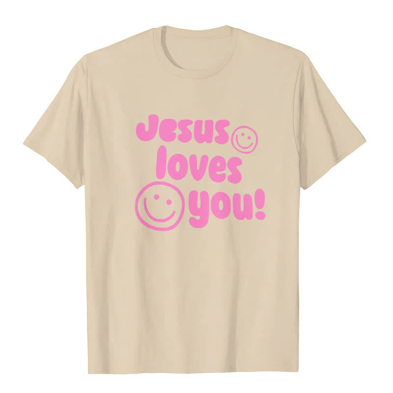 Christianartworkshop Jesus Loves You T-shirt