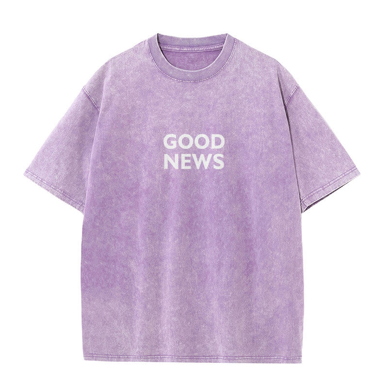 Christianartworkshop "For God So Loved the World" Unisex Washed T-Shirt - image 15