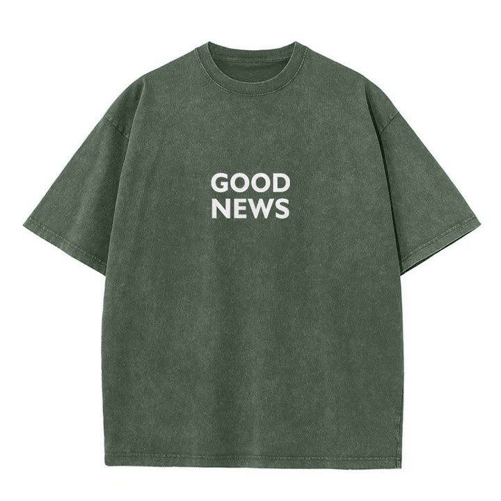 Christianartworkshop "For God So Loved the World" Unisex Washed T-Shirt - image 7