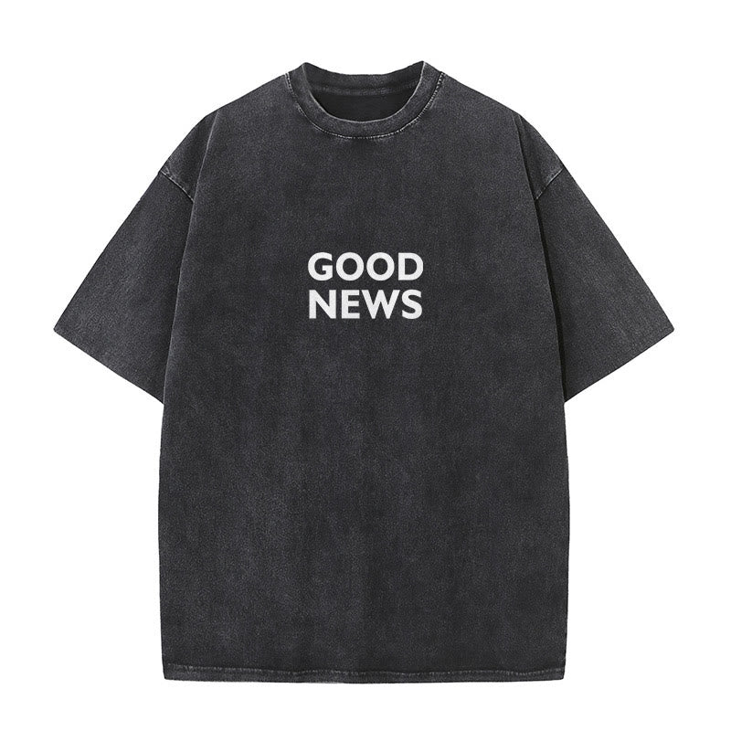 Christianartworkshop "For God So Loved the World" Unisex Washed T-Shirt - image 1