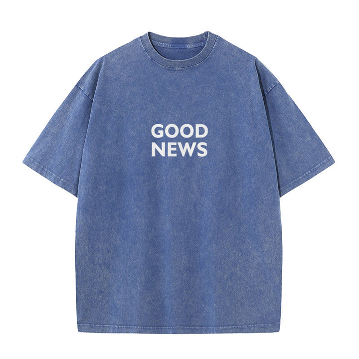 Christianartworkshop "For God So Loved the World" Unisex Washed T-Shirt - image 3