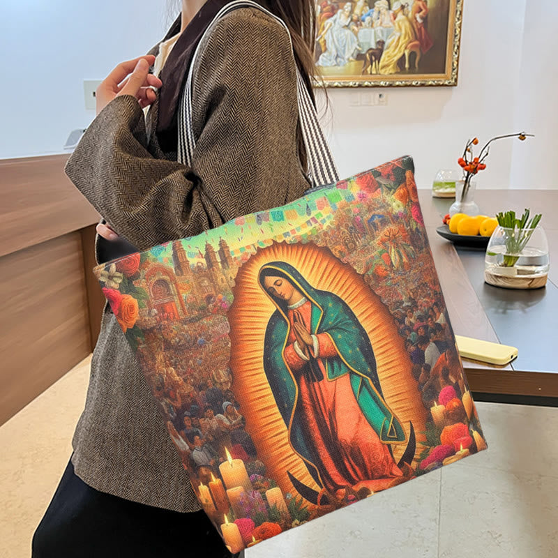 Christianartworkshop Faith & Function Our Lady Tote Bag: Spiritual Style for Everyday Use - image 4