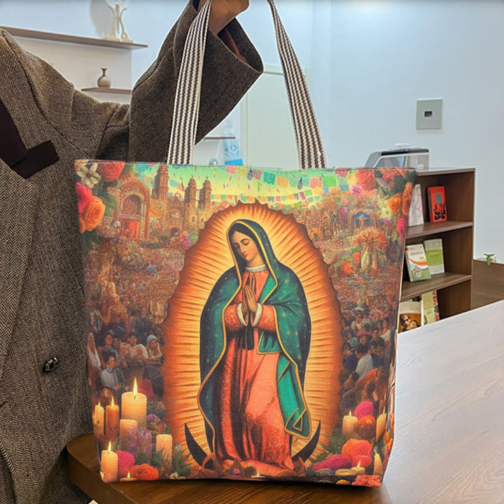 Christianartworkshop Faith & Function Our Lady Tote Bag: Spiritual Style for Everyday Use - image 3
