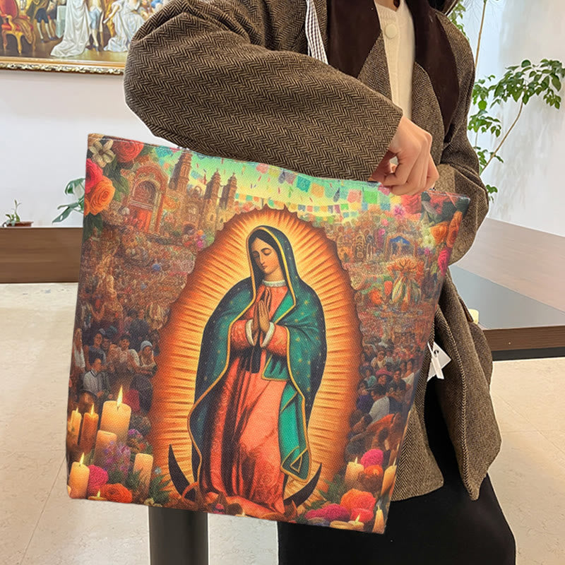 Christianartworkshop Faith & Function Our Lady Tote Bag: Spiritual Style for Everyday Use - image 5
