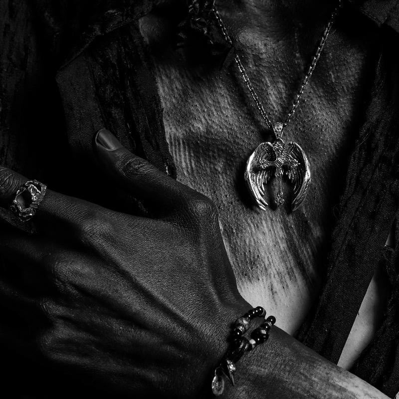Christianartworkshop Guardian Angel Wings Cross Pendant Necklace: Spiritual Protection Jewelry - image 5