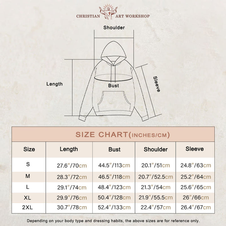 Christianartworkshop Seasons Change Lord Remains Butterfly Motif Fleece Lined Polyester Hoodie - image 2
