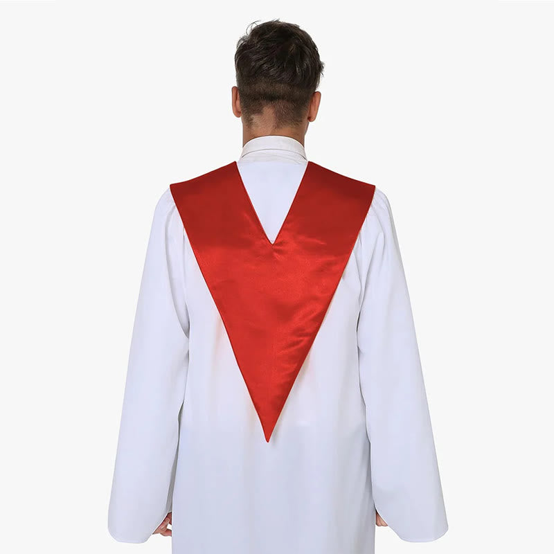 Christianartworkshop Ceremonial Clergy Robe with Wine Red Stole & Embroidered Cross - image 9