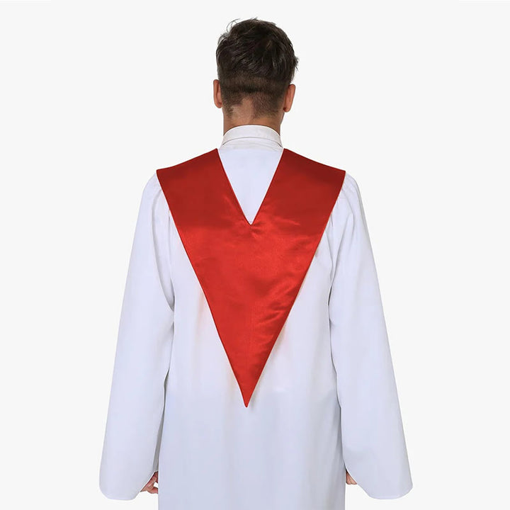 Christianartworkshop Ceremonial Clergy Robe with Wine Red Stole & Embroidered Cross - image 9