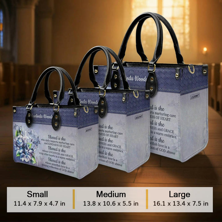 Christianartworkshop Spiritual Faith Personalized Leather Handbag with Jesus Art: Carry Divine Inspiration - image 7