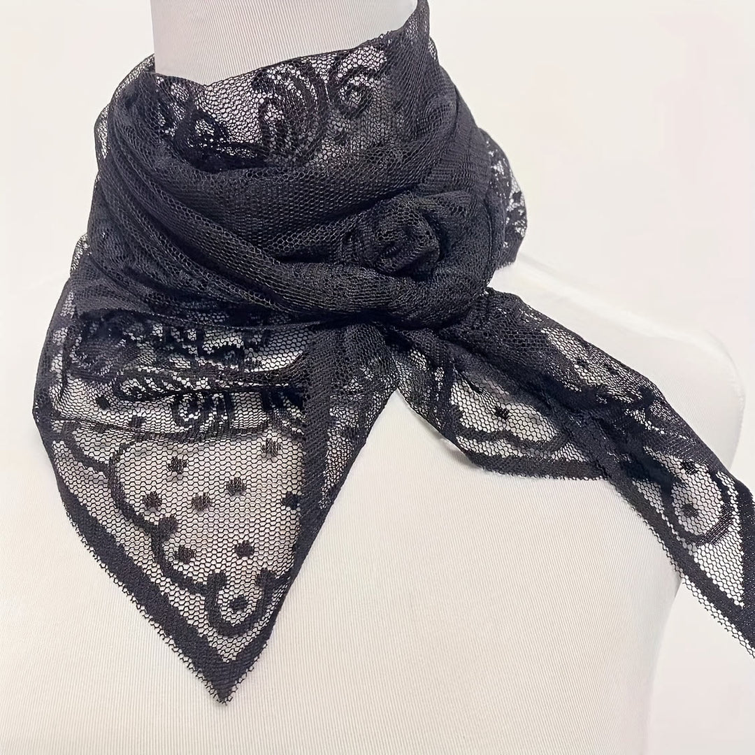 Christianartworkshop Sacred Grace Black and White Jerusalem Chapel Veil with Virgin and Child - image 4