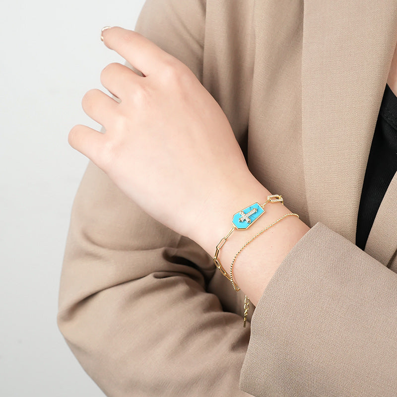 Christianartworkshop Holy Father Blessed Shield Cross Bracelet - image 1