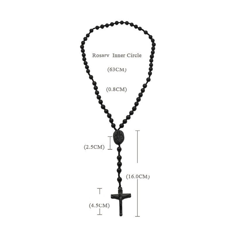 Christianartworkshop Wood Beads Crucifix Prayer Rosary - image 12