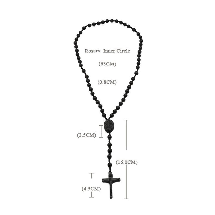 Christianartworkshop Wood Beads Crucifix Prayer Rosary - image 12