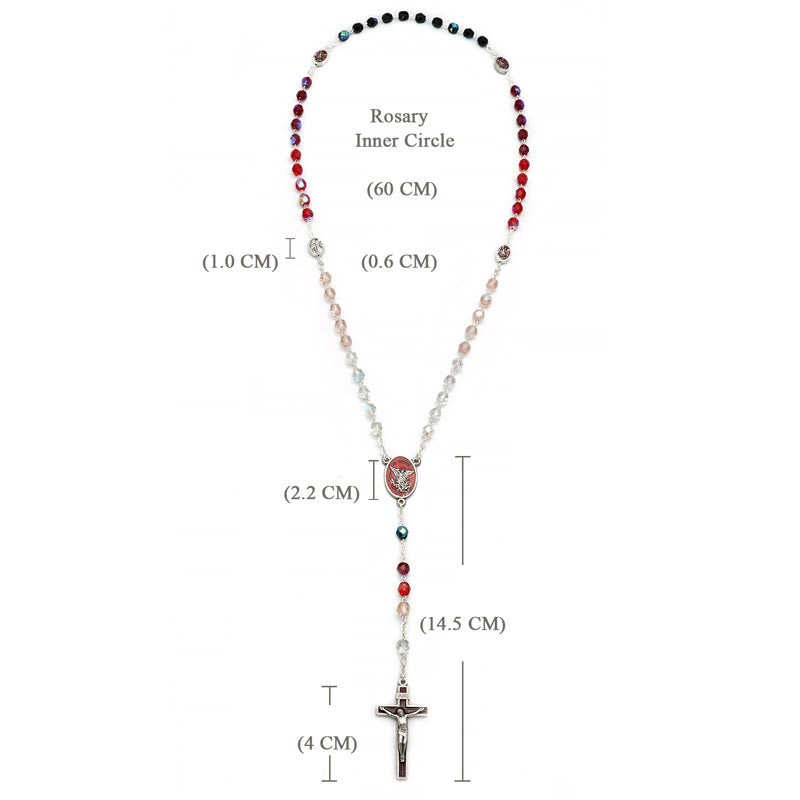 Christianartworkshop St. Michael the Archangel Crystal Blessing Rosary