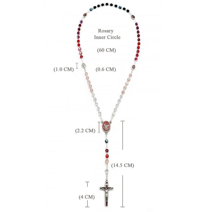Christianartworkshop St. Michael the Archangel Crystal Blessing Rosary