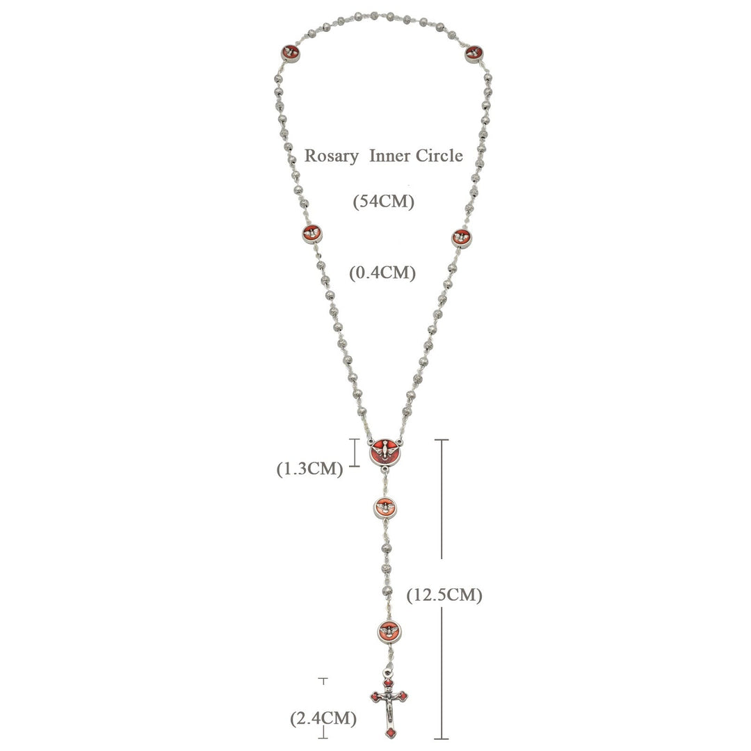 Christianartworkshop Enamel Holy Spirit Catholic Rosary - image 5