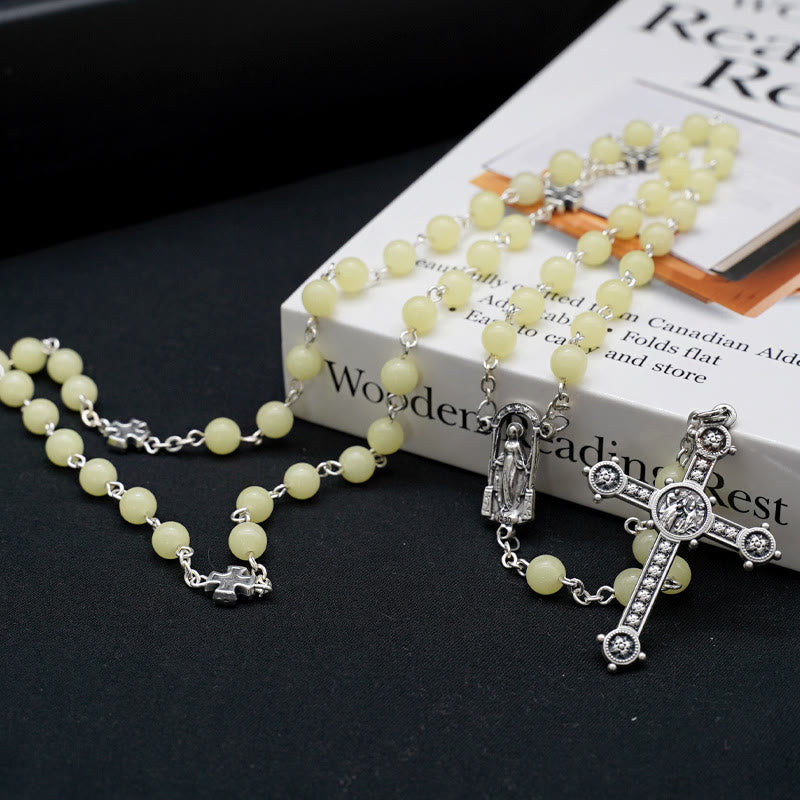 Luminous Beads Christian Prayer Rosary - Yellow - image 7