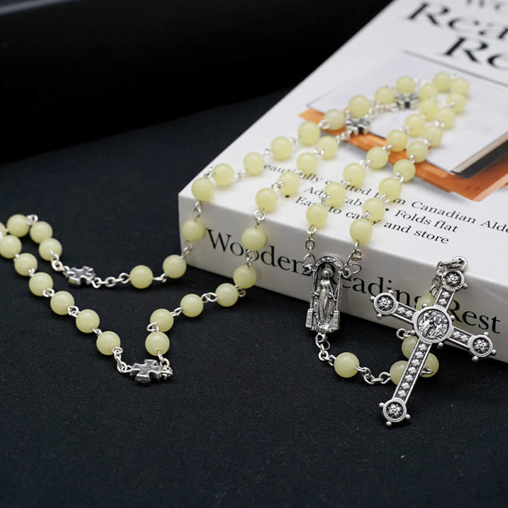 Luminous Beads Christian Prayer Rosary - Yellow - image 7