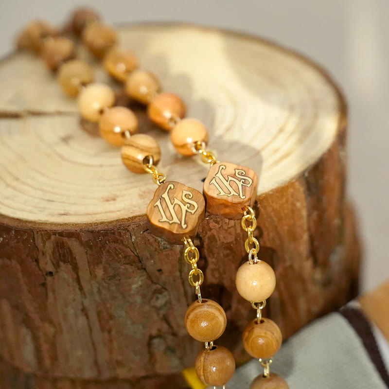 Quality Handmade Olive/Rosewood/Ebony Beads Prayer Rosary - image 3