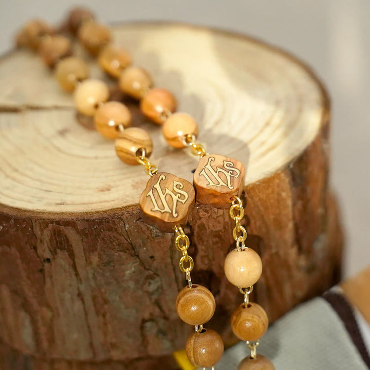 Quality Handmade Olive/Rosewood/Ebony Beads Prayer Rosary - image 3