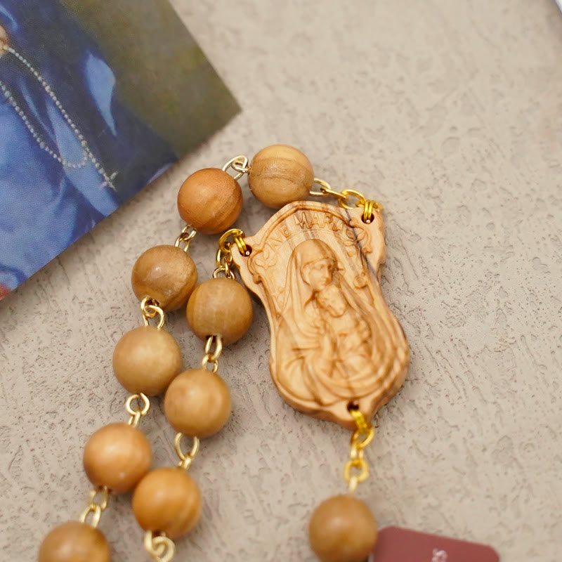 Quality Handmade Olive/Rosewood/Ebony Beads Prayer Rosary - image 2