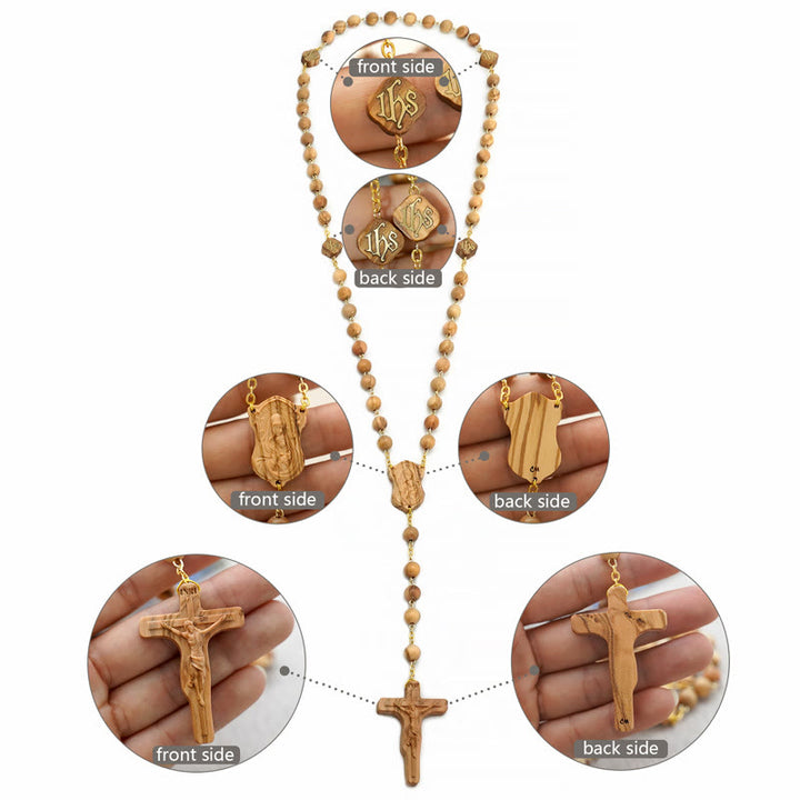 Quality Handmade Olive/Rosewood/Ebony Beads Prayer Rosary - image 4