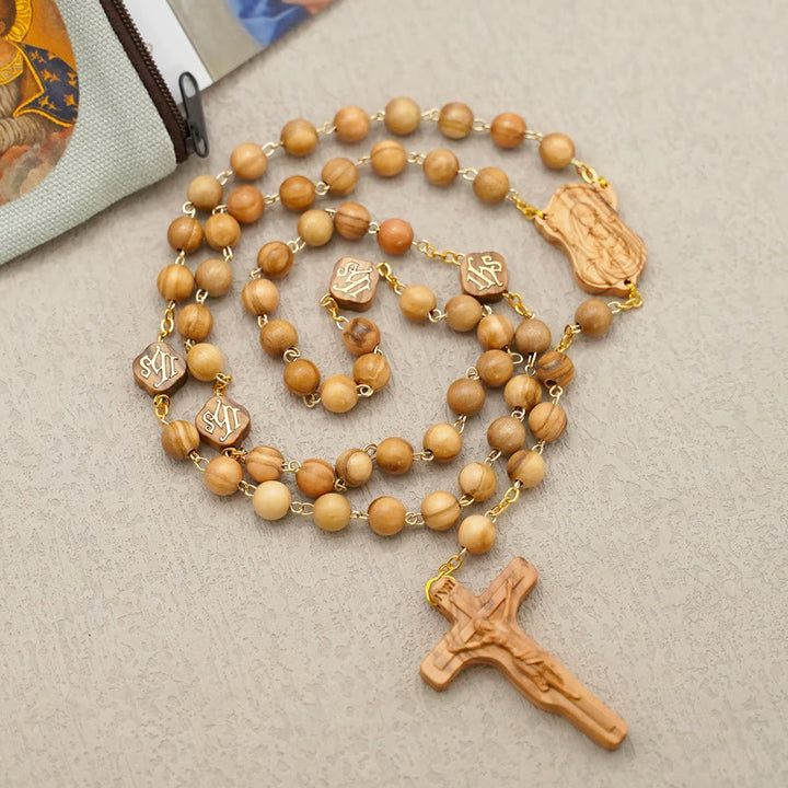 Quality Handmade Olive/Rosewood/Ebony Beads Prayer Rosary - image 6