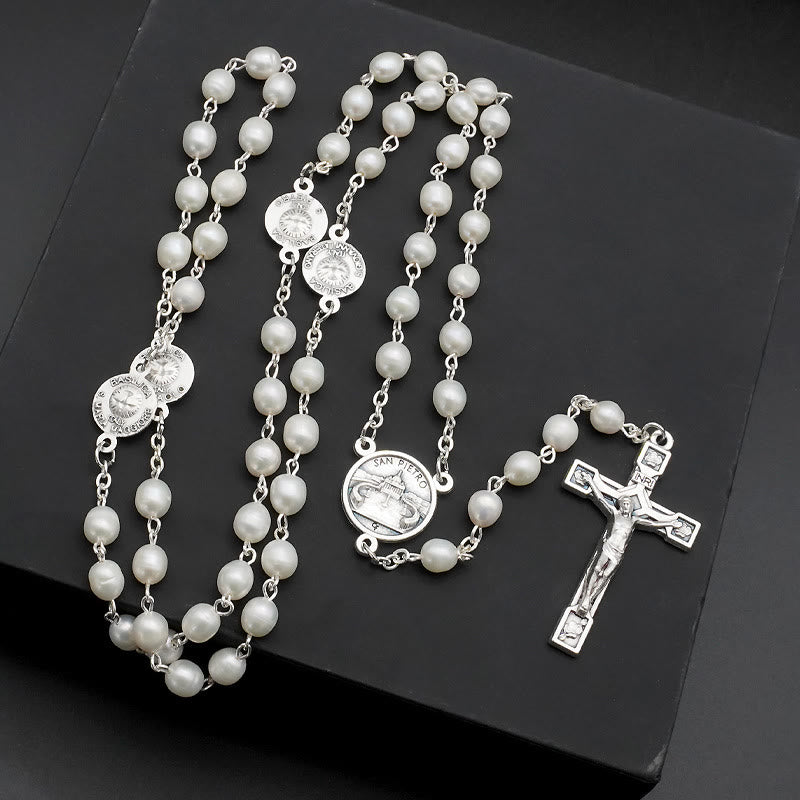 The Four Temples Of Christ Mother-of-Pearl Rosary - Mother-of-Pearl - image 1