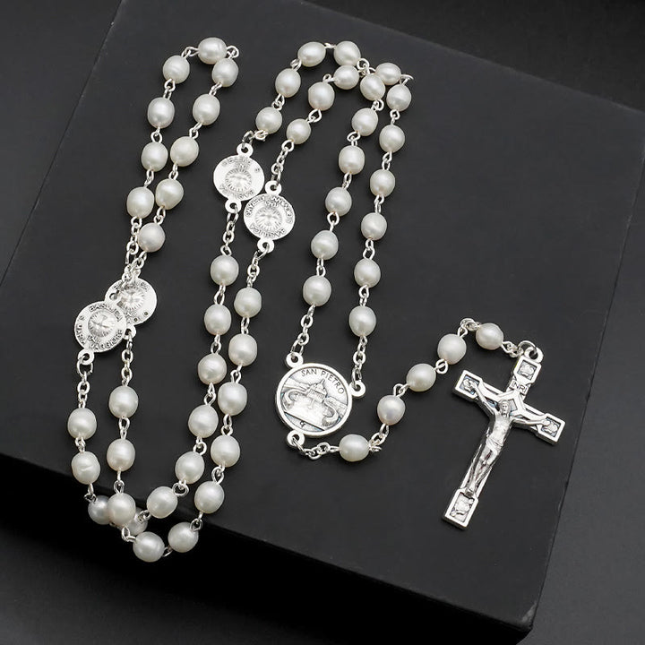 The Four Temples Of Christ Mother-of-Pearl Rosary - Mother-of-Pearl - image 1