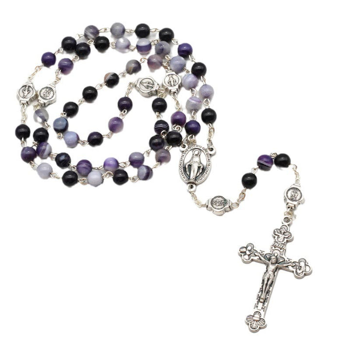Agate Blessing Prayer Rosary (3 color)