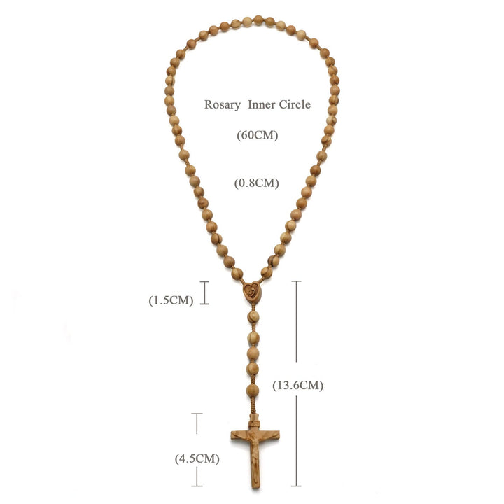 Handmade Olive Wood Quality Praying Rosary - image 6