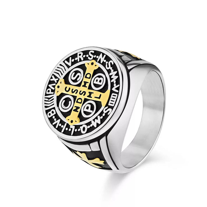 St. Benedict the Protector Titanium Ring